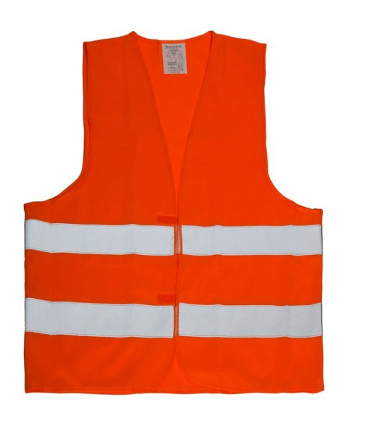 Kamizelka odblaskowa pomarańczowa BHP unisex EN ISO 20471 Klasa II