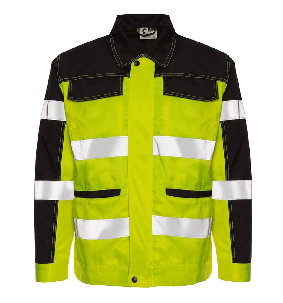 bl-proteus-zolta-bluza przód Bluza odblaskowa 65% poliester i 35% bawełna - gramatura 260g - Proteus